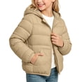 thumbnail image 3 of FAIWAD Boys Girls Winter Coat Puffer Hooded Jacket Zip up Quilted Outerwear for School Outdoor, 3 of 7