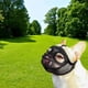thumbnail image 3 of Bozal de perro de hocico corto, máscara para perro, bozal de malla para mascota, transpirable para cachorros Lengua Negra M, 3 of 9