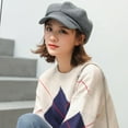 thumbnail image 7 of D-GROEE Women Beret Newsboy Hat British Style Wool Cap Classic Autumn Spring Winter Hats, 7 of 7
