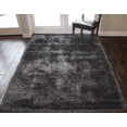 thumbnail image 2 of 5x7 Feet Dark Gray Dark Grey Color Solid Plush Shag Shaggy Fluffy Fuzzy Furry Area Rug Carpet Rug Modern Contemporary Decorative Designer Bedroom Living Room, 2 of 3