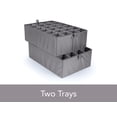 thumbnail image 4 of Covermates Keepsakes - Adjustable Zip-Top Storage Box - Configurable FlexGrid Compartments - Heavy Duty Polyester- Reinforced Handles - Stackable Design - Indoor Storage-Scarlett Red, 4 of 8