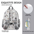 thumbnail image 5 of Boston Terrier Backpack for School,Cute School Bag,Schoolbag with Adjustable Shoulder Straps & Padded Back,15.25"x11.5"x5.25", 5 of 6