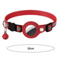 thumbnail image 4 of CBFFDC Collier pour Chat Collier pour Animal Réfléchissant Sangle Réglable Motif Petite Cloche Bouton Collier en Nylon pour Airtag, 4 of 7