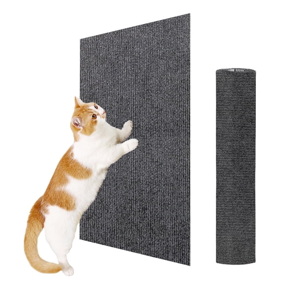 23.6x15.8 Cat Wall Scratcher Mat with Nano Tape,Anti Cats Scratch Furniture Couch Carpet Corner Protector for Indoor,Trimmable Cat Scratching Pad Board Sofa Replacement