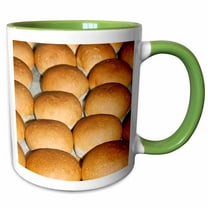 3drose, Sourdough Bread Rolls, Cooked in the Bakers Laboratory, Italy., 15oz Two-tone Green Mug