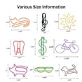 thumbnail image 3 of Muka 100 PCS Money Dollar $ Shaped Paper Clips, Cute Paper Clips for Office Notebook, Vinyl Coated Paperclips Cute Office Supplies, 3 of 6