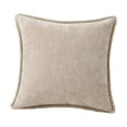 thumbnail image 2 of Zynviq 18x18inch Decorative Pillow Covers Beige Couch Pillow Covers Solid Color with Zipper Polyester Square, 2 of 6