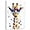 Giraffes with Glasses Wall Art - 2, variant on ZHONGYUTONG Colorful Giraffes Canvas Animals with Glasses Wall Art Cute Animal Pictures Funny Giraffes Painting for Kids Decor Framed (12.00" x 18.00")