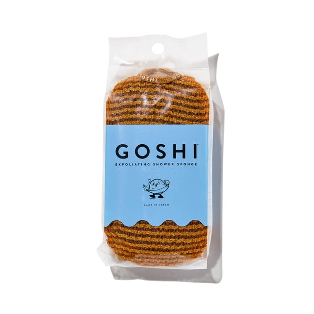 Esponja de ducha exfoliante GOSHI resistente a la rotura para toda la piel