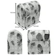 thumbnail image 5 of Feather Lounger Chair Bag, Faded Geometric Backdrop Nested Squares Mosaic Pattern Fluffy Wings Fly, High Capacity Storage with Handle Container, Lounger Size, Black White Pale Grey, by Ambesonne, 5 of 5
