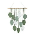 thumbnail image 2 of Tapiz de pared de macramé bohemio hecho a mano, colgante artesanal, tapiz tejido, decoración de pared para Verde, 2 of 9