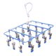 thumbnail image 5 of Colgador de secado Sunnimix Colgador de ropa Percha de goteo 23 Clips de secado Azul, 5 of 6