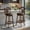 Expresso and Black-1, variant on Topcobe Swivel Bar Stools with Backrests and Wood Frame for Kitchen Island, Counter Height Stools, Modern Furniture-29 Inch