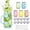Colorful, variant on Mason Jars with Lids and Straws, 6 Pack 16 Oz Glass Cups for Cold Beverages, Juice, Smoothies, Iced Coffee, Cocktails Leak-Proof Drinking Glasses with Sealed & Straw Lids, Clear