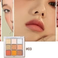 thumbnail image 3 of Paletas de sombras de ojos Mate y brillo Altamente pigmentadas 9 colores Sombra de ojos profesional de larga duración, 3 of 5