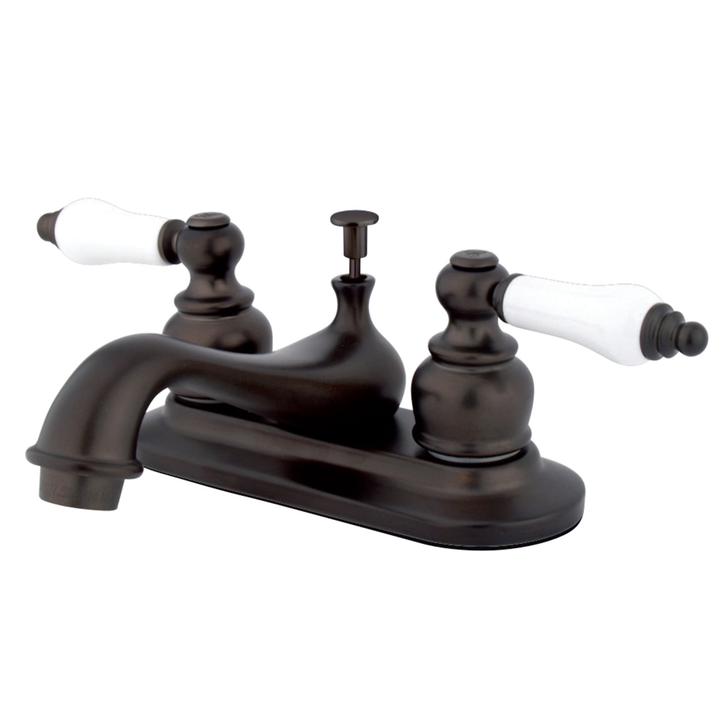 Kingston Brass KB605PL Restoration 4 in. Centerset Bathroom Faucet, Oil Rubbed Bronze