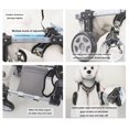 thumbnail image 4 of 4 Wheels Dog Wheelchair for Small Medium Large Dogs, Lightweight Pet Rehabilitation Brace with Adjustable 4-Wheel Mobility Aid, S, 4 of 9