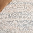 thumbnail image 5 of SAFAVIEH Blair Washable Christiana Abstract Machine Washable Area Rug, Ivory/Blue, 6'7" x 6'7" Round, 5 of 6