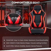 Supllueer Stable Racing Simulator Cockpit Adjustable With Gaming Red Seat Fits Logitech G920 G923 Thrustmaster Fanatec.Excluding electronic devices