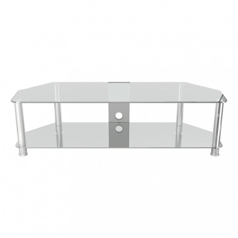 SDC1400CMCCA TV Stand with Cable Management for TVs up to 65". Clear