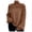 Brown, variant on Tuphregyow Women's Slouchy Long Sleeve Crochet Sweaters Trendy Solid Loose Relaxed Off Shoulder Leisure Baggy Cute Sweater Tops Fashion Turtle Neck Pullover Khaki XL