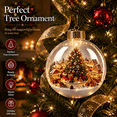 thumbnail image 2 of 3D Lighted Christmas Ball Ornament, Glowing Holiday Hanging Decoration with Warm LED Mini Scene, Festive Tree Pendant for Christmas Trees, Windows, Mantels, Parties and Seasonal Displays, Style B, 2 of 8