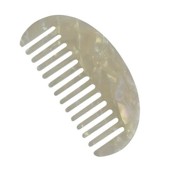 Peines para mujer, peines para el cabello, peine francés de dientes anchos de bolsillo, peine para el cabello con textura de mármol, patrón de leopardo, cepillo antiestático para desenredar, herramien