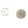 thumbnail image 1 of Estante de almacenamiento de pared,Estantería colgante de pared de metal de 3 niveles para decoración de dormitorio,Escultura para colgar en la pared,Decoración de pared de metal para sala, 1 of 8