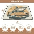 thumbnail image 4 of WOBOGO Great White Shark on The Oceans Illustration Baby Playmats Extra Large Waterproof Rollable Activity Pads for Toddlers 50×50inch, 4 of 7