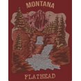 thumbnail image 2 of Americana Collection T-Shirt Montana Flathead Bordeaux Très Grand, 2 of 3