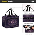 thumbnail image 4 of Travel Toiletry Bag with Metal Hook Large Capacity Cosmetic Bag Toiletry Bags for Travel, Gym, Camping Mystical Lines Pattern, 4 of 9