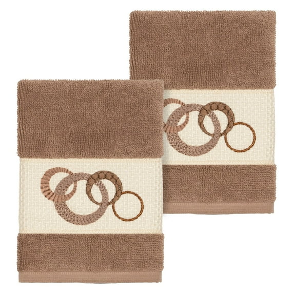 Linum Home Textiles Annabelle Turkish Cotton Embellished Washcloth