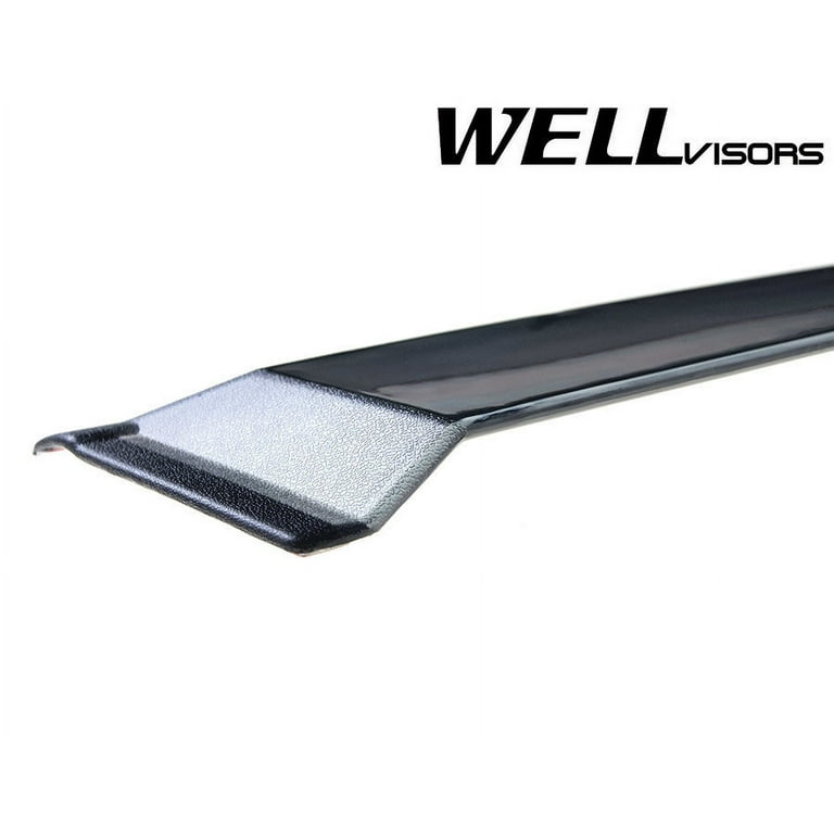 Smoke Tint Window Visors For 2010-2024 Toyota 4Runner - 4 Piece Curvy Style, Tape-On Deflectors