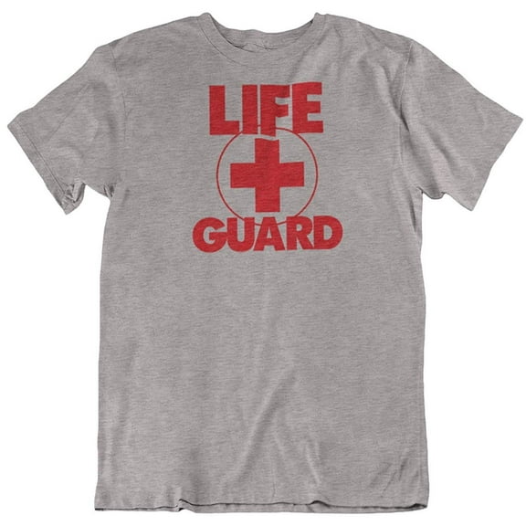 Life Guard. T-Shirt Gift for Surfers, Divers, Coast Guard, Men and Women Light Grey