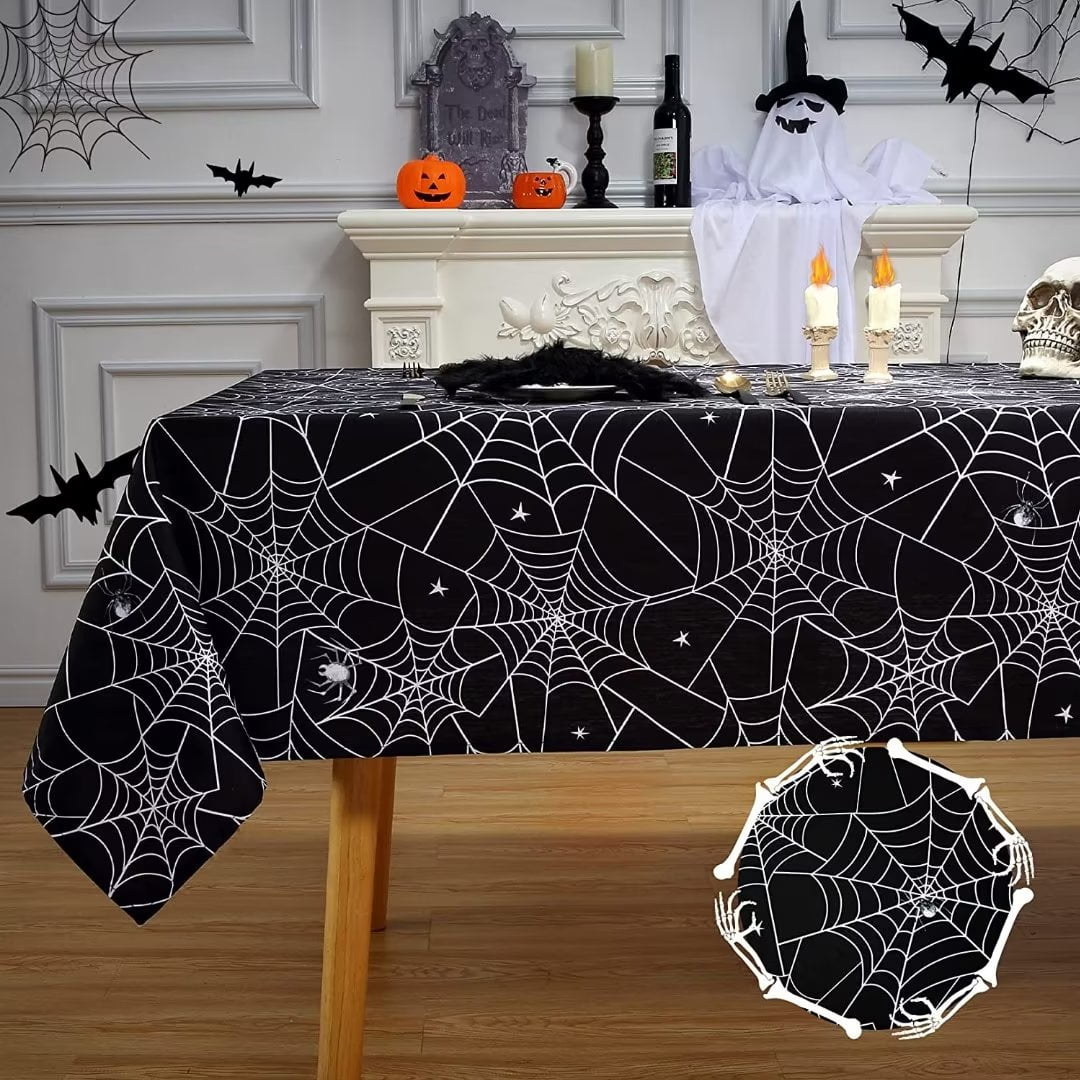 HOMERRY Halloween Tablecloth 60"x84" Rectangle Waterproof Wrinkle