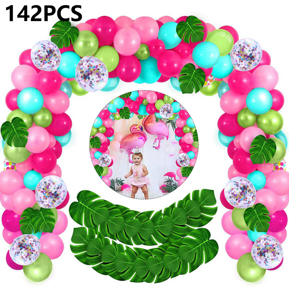 JTWEEN DIY Balloon Arch & Garland kit,142Pcs Party Balloons Decoration Set, Gold Confetti