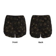 thumbnail image 5 of Picia Gold Spiders And Cobwebs Pattern Women's 2 in 1 Athletic Running Shorts High Waisted Workout Casual Gym Sweat Shorts with Comfy Liner Zipper Pockets-Large, 5 of 9