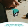 thumbnail image 4 of Square Toggle Switch Plate Iron General Users Home Use 2Pcs 4.72X2.15X1.06X0.63In, 4 of 5