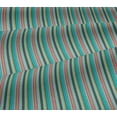 thumbnail image 4 of oneOone Tissu Jersey Viscose Multicolore Rayé Tissu de Couture BTY 60 Pouces de Large, 4 of 4