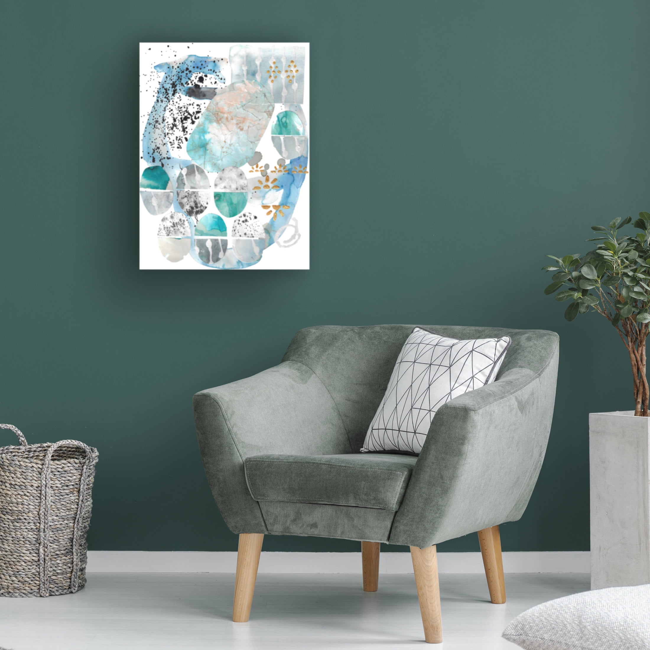 Canvas Wall Art - Maliq 'When The Sun Meets The Sky' Wall Art for Living Room, Bedroom, or Office Décor by Trademark Fine Art - 24 x 32 Inches