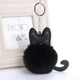 thumbnail image 2 of Naierhg Artificial Fur Fluffy Cat Key Ring Keychain Fashion Jewelry Bag Hang Accessories, 2 of 7