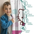 thumbnail image 3 of 2 Panels Print Pattern Nursery Curtains Boys Girls Kids Hello Kawaii Cat Cute Window Drapes for Living Bedroom Playroom Room Decor Rod Pocket 42x63Inch, 3 of 5