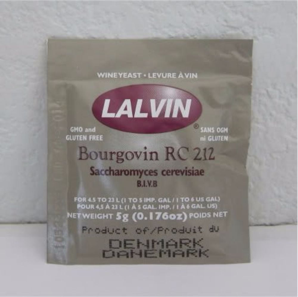 Bourgovin RC 212 Saccharomyces cerevisiae (5 g. Pouch)