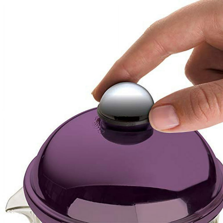 BonJour Coffee 8-Cup Maximus French Press, Purple, Stainless