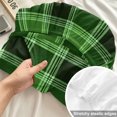 thumbnail image 4 of Twin XL Size Fitted Sheet Set - Green Checkered 2 Piece Bedding Sets 16" Deep Pocket Fitted Sheet with 1 Pillowcases, Modern Farmhouse Green Buffalo Plaid Brushed Microfiber Hotel Luxury Bed Sheets, 4 of 9