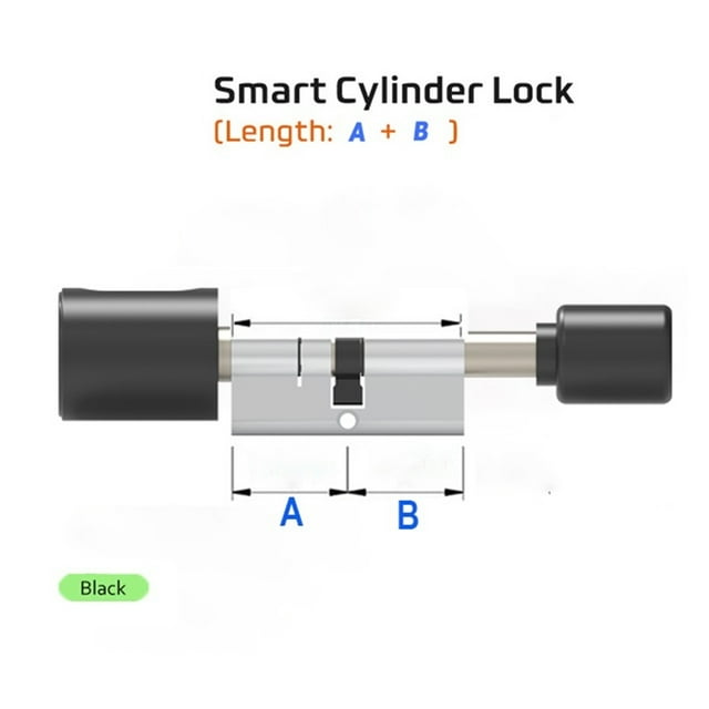 Fingerprint WIFI RFID Card Bluetooth Euro Cylinder Lock Biometric Electronic Smart Door Lock Keyless Entry For Home ,Easy Installation