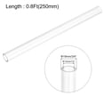thumbnail image 2 of Uxcell Rigid Round Clear Tubing 13mm(1/2") ID x 19mm(3/4") OD x 0.8Ft(250mm) Length Plastic Tube, 2 of 6