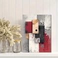 thumbnail image 2 of Beige Rust Black Contemporary Abstract Canvas Poster Home Wall Decor, 2 of 8