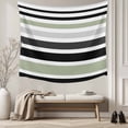thumbnail image 5 of Sage Green Black Stripe Small Tapestry for Bedroom Wall Hanging Tapestry,Modern Abstract Coarse Striped Ceiling Backdrop Tapestries Poster Blanket Wall Decor for Teens Room Living Room Dorm 23" x 28", 5 of 8