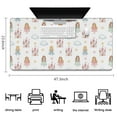 thumbnail image 5 of Long Mouse Pads for Desk,White Princess Castle Pattern Desk Mats on Top Of Desks, Desk Mouse Pad Extra Large with 3mm Non-Slip Base and Stitched Edge for Gaming,Office,Work,Home 47.3"x23.6", 5 of 6